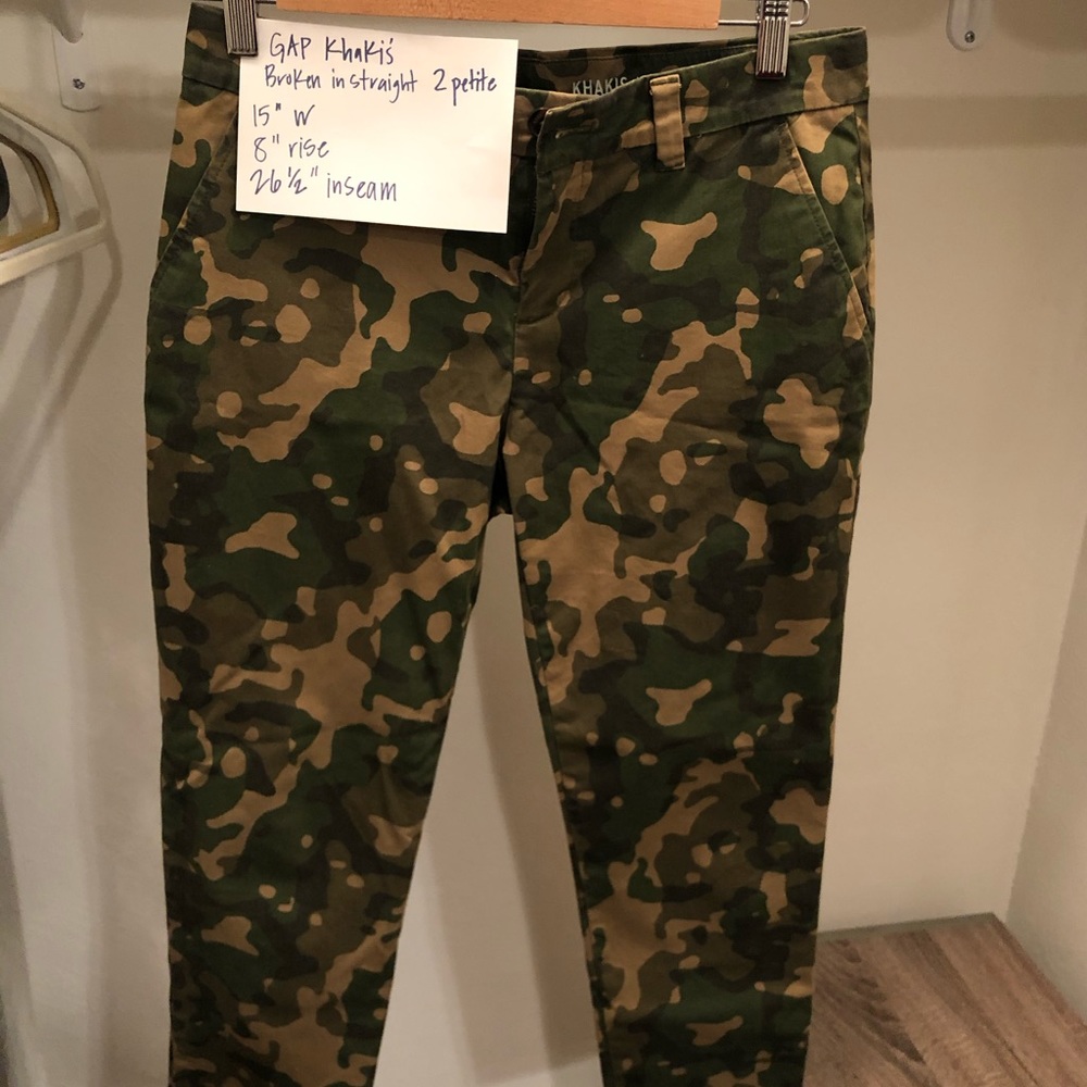 Gap Khaki 2 Petite Camo Pants